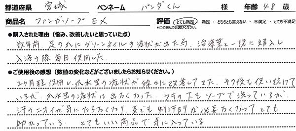 ファンガソープEXレビュー2