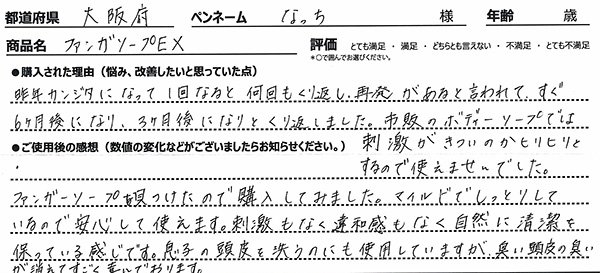 ファンガソープEXレビュー3