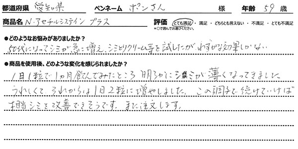 N-アセチルシステイン プラスレビュー3