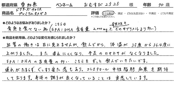プレミアムオメガ3レビュー2